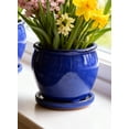 thumbnail image 5 of Serene Spaces Living 6" Sora Blue Ceramic Planter, 5 of 7