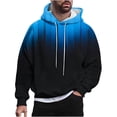 thumbnail image 2 of Haoxianjian Shirts For Men Oversized Tshirts For Men Men Casual Fashion Hooded Sweatshirts Round Neck Print Pullover Long Sleeve Tops Sweatshirt Comfortable Hoodie, Sweatshirt For Men On Clearance, 2 of 6