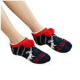 thumbnail image 3 of NMMUED Christmas Slipper Socks Christmas Stockings Thick Fuzzy Socks Christmas Fuzzy Socks Sleep Socks Christmas Gripper Socks Thick Winter Socks Navy One Size, 3 of 9