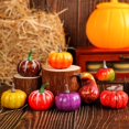 thumbnail image 6 of 8 Pcs Mini Artificial Pumpkins Fall Decor Set,Fake Pumpkin For Decorating,Realistic Small Fake Pumpkins For Decorating Autumn Table Centerpiece, Thanksgiving Harvest Home Decorations,Z4-Yellow, 6 of 7