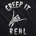 thumbnail image 2 of Womens Creep It Real T Shirt Funny Skeleton Halloween Shaka Tee Womens Graphic Tees, 2 of 9