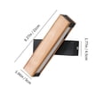 thumbnail image 1 of Aplique LED, 4W 400LM Aplique de Madera para Interiores Giratorio 360°, Lámpara de Pared Blanca Cálida 3000K para Dormitorio, Sala de Estar, Oficina, Pasillo, Diámetro 21CM [Clase de eficiencia, 1 of 6