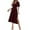Wine, variant on RYDCOT Maxi Dresses for Women 2025 formal Short Sleeve Wrap V Neck Elegant Long Dresses Slit Cocktail Dresses for Women Wedding Guest Black