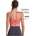 thumbnail image 5 of Yoyauz Women's Sports Bra Gym Sports Bra Tops Mesh Hollow Breathable Bra Detachable Pads Plus Size Running Fitness Sports Bra, 5 of 11