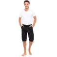 thumbnail image 5 of Notus Men's 100% Cotton Twill Cargo Shorts - Six Pockets, Comfortable & Durable Summer Wear Black 38, 5 of 7