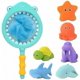 thumbnail image 1 of Bath Toy , Fishing Floating Animals Squirts Toys Games Playing Set with Fishing net , Fish Net, 1 of 4