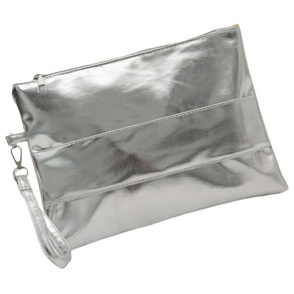 Aurgiarme Multipurpose Envelope Clutches Bag with Comfortable Grip PU Leather Metallic Handbag Purse for Parties and Casual Outfit