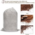 thumbnail image 4 of 50pcs No Mess Large Cold Brew Bags, 8x12 inch Disposable Coffee Filter Bag Fine Mesh Hops Brewing Drawstring Pouches for Iced Coffee, 4 of 4