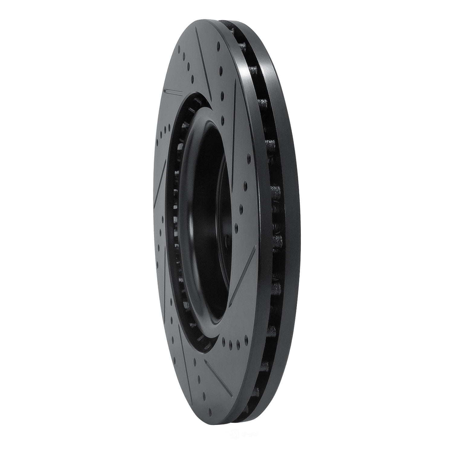 Dynamic Friction Company 633-13041L DFC Brake Rotor - Drilled And Slotted - Black
