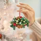 thumbnail image 2 of Christmas Pendant Artificial Hanging Flower Basket 2D Garland Plant Christmas Tree Ornament 2024 Christmas Decoration 2025, 2 of 5