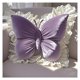 thumbnail image 1 of Elegante almohada en forma de mariposa con ribete de encaje, funda de cojín decorativa for dormitorio, 1 of 2