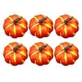 thumbnail image 2 of 1 Set Clearance Under $3 Of 6 Artificial Pumpkins Fake Pumpkin Set Plastic For Dining Table Displaying 6Pc Painted Pumpkin Set Orange Pumpkin Set 6Pcs (G), 2 of 9