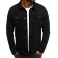 thumbnail image 4 of Chaqueta Vaquera Negra ANGGREK para Hombre, 4 of 7