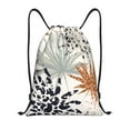 thumbnail image 1 of Xecao Tropical Leaves Pattern Sports Drawstring Backpack - String Swim Gym Bag with Wet Proof Pocket for Women&Men-Small, 1 of 6