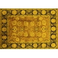 thumbnail image 1 of Ahgly Company Indoor Rectangle Oriental Yellow Traditional Area Rugs, 2' x 4', 1 of 4