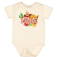 thumbnail image 3 of Inktastic Fiesta with Sombrero Taco Cactus Lime Red Pepper and Guitar in Background Boys or Girls Baby Bodysuit, 3 of 5