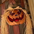 thumbnail image 3 of 11 3/4" x 27 1/2" Hanging Pumpkin Head Plastic Halloween Decoration, 3 of 3