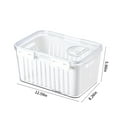 thumbnail image 3 of PATLOLLAV Fruit Storage Containers for Fridge ,Food Storage Containers for Refrigerator Organizers Bins with Colander , Clear Lettuce Keeper with Lids , Ideal Vegetable Storage Bins,Large, 3 of 5