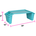 Everything Mary Lap Desk, Teal 17.9" Storage Lap Desk