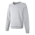 thumbnail image 2 of Hanes Girls ComfortSoft EcoSmart Crewneck Sweatshirt, S, Light Steel, 2 of 3