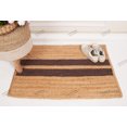 thumbnail image 4 of Natural Jute Rug Hand Braided Rectangle Rug Beige and Brown Color Scalloped Area Rug, 4 of 5