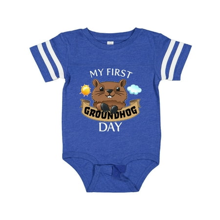 

Inktastic My First Groundhog Day- Cute Gift Baby Boy or Baby Girl Bodysuit