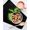 thumbnail image 3 of Dragon Flames Kitchen Dish Towels for Drying Dishes Set of 3, Green Dragons Abstract Modern Art Waffle Weave Microfiber Hand Tea Bathroom Towels Quick Dry & Absorbent Towel 12x12, 3 of 7