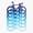 1pcs, variant on Road Bike Fade Blue Cycling Vinyl Decal Sticker