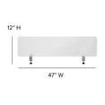 thumbnail image 6 of Flash Furniture Clear Acrylic Desk Partition, 12"H x 47"L (Hardware Included), 6 of 9