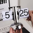 thumbnail image 6 of Clearance Items Flip Desk Clock, Retro Vintage Flip Desk Table Clock, Digital Flip Clock Sided Large Numbers Mechanical Flip Clock Wood Base For Living Room, Study Room And Office, 6 of 9
