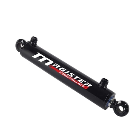 Hydraulic Cylinder 2.5 in bore x 12 in stroke Swivel Ball Swivel Eye hydraulic cylinder Welded Double Acting 3500 PSI