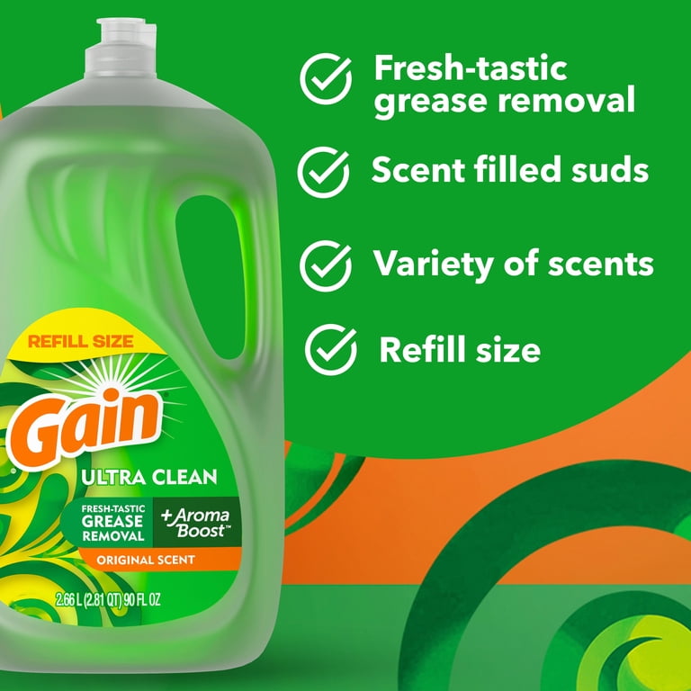 Ultra Dishwashing Liquid Dish Soap, 90 Fl Oz photo 2