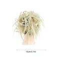 thumbnail image 3 of High Temperature Synthetic Messy Hair Tie Bun Wig - Natural Looking Blonde and Brown Fiber for Effortless Style, 3 of 4