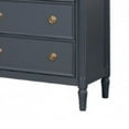 thumbnail image 3 of Alta Wide Dresser, 6 Drawers, Gold and Malta Blue Solid Wood, 62 Inch, 3 of 3