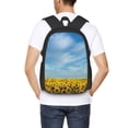 thumbnail image 4 of Fuzoiu Blooming Sunflower Field Print Large Capacity Backpack,Travel Backpack,Laptop Bag,College School Rucksack Bag,for School, Travel & Outdoor Activities, 4 of 6