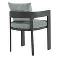 thumbnail image 6 of Dining Side Chair, Gray, Aluminum, Outdoor Patio Balcony Cafe Bistro Garden Hospitality Restaurant, Modern Contemporary, HB37492, 6 of 9
