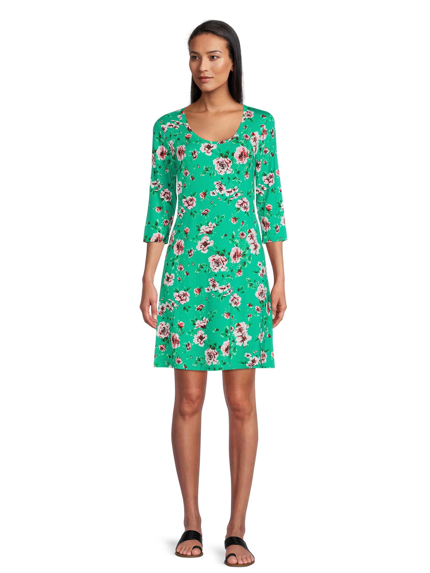 The Pioneer Woman 3/4 Sleeve Knit Dress, Women's
