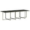 thumbnail image 2 of vidaXL 11 Piece Garden Dining Set with Cushions Grey Poly Rattan, 2 of 5