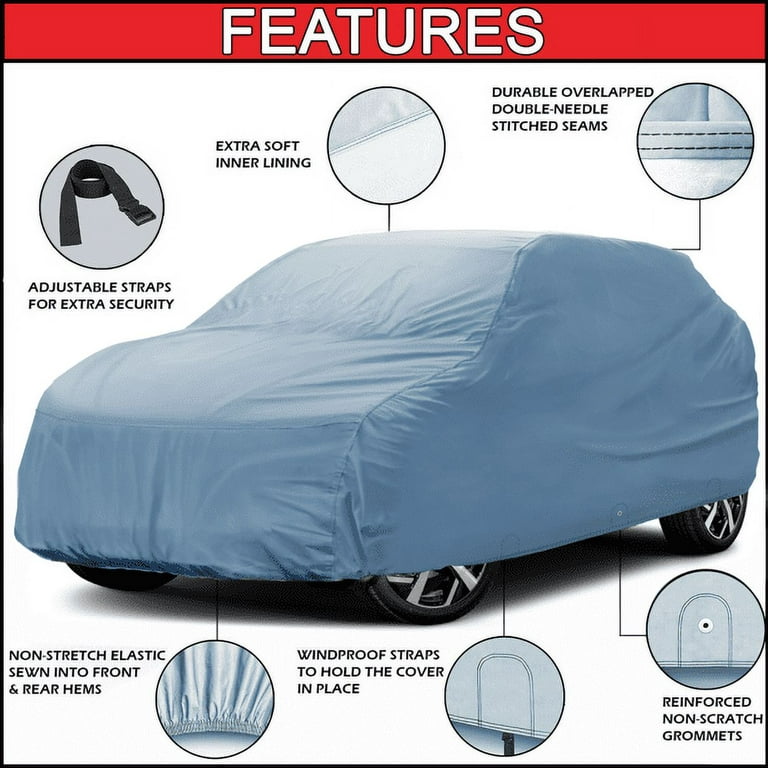 for Tesla Model Y Full Car Cover with Charge Port Opening, Waterproof All  Weather Heavy Duty Protection Snowproof Windproof Outdoor Car Covers with
