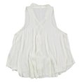 thumbnail image 2 of Free People Blusa con cuello anudado para mujer, color blanco roto, grande Free People Pull-over, 2 of 2