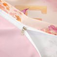 thumbnail image 4 of meiyoeat Personalized Initial E Bedding,Vintage Botanical Flowers Duvet Cover Full For Girl,Pink Reversible,3pcs,1 Duvet Cover and 2 Pillowcases, 4 of 6
