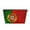 Silver, variant on Portugal Flag Art Flags Purse Organizer Handbags Totes Leather Zipper Printing Bag For Women Travel Toiletry Bag