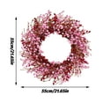 thumbnail image 3 of 22 in Valentines Day Wreath for Front Door, Valentine's Day Door Wreath with Pink and Red Berries for Wall Indoor Decoration,Artificial Berry Wreath for Valentine's Day Anniversary Wedding Home Decor, 3 of 8