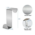 thumbnail image 2 of EEEkit 2pcs Over the Door Hooks, Stainless Steel Reversible Cabinet Towel Hanger, Z-Shaped Hanging Hooks Hold Up to 6.6Lbs, 2 of 6