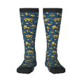 thumbnail image 1 of Fotbe Modern Excavator Calcetas Divertidas Estampadas para Hombre y Mujer, Calcetas de Algodón hasta la Rodilla para Caminar, Correr, Enfermería y Embarazo, 1 of 6