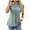 Green, variant on Luxalzxs Going Out Tops for Women Summer Casual Loose Dressy Solid Color Lapel Collar V-Neck Vest Lace Splicing Sleeveless Basic T-Shirt Tank Tops