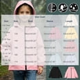 thumbnail image 3 of Samdudou Girls Rain Jackets Waterproof Hooded Windbreaker Lightweight Outerwear Kids Zip Up Long Sleeve Coats Outdoor Recreation Jacket with Pockets Size 5-16 Years, 3 of 8