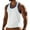 White, variant on ZCFZJW Mens Quick Dry Workout Tank Tops Lightweight Casual Athletic Muscle Gym Bodybuilding Running Training Sleeveless T-Shirt Vest Red S