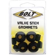 Bolt Valve Stem Rubbe Grommet & Cap Set 4-Pack (2007-GRM)