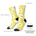 thumbnail image 6 of Honeii Daisies Flowers Print Adult Socks,Crew Socks,Casual Calf Socks,Daily Wear Socks for Men & Women, Perfect for Sports, Casual and Everyday Use, 6 of 6